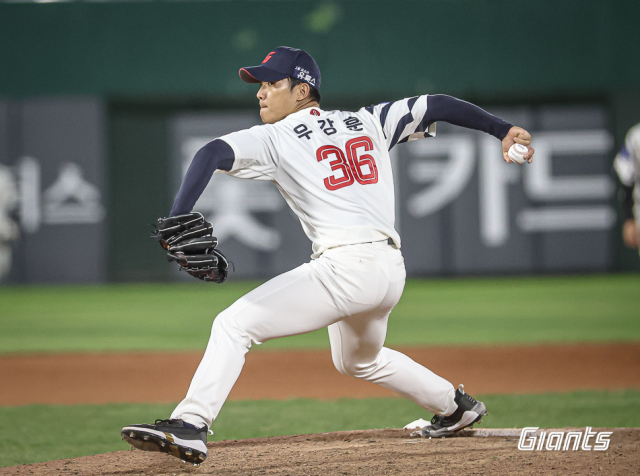 롯데 자이언츠 투수 우강훈은 다음 달 3일 개막하는 제30회 아시아 야구선수권대회에 국가대표로 출전한다. 롯데 자이언츠 제공