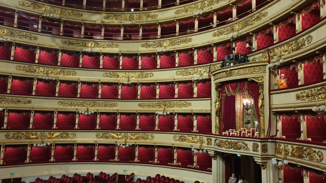 라 스칼라 극장 ‘로열 박스석’을 포함한 관람 공간.
