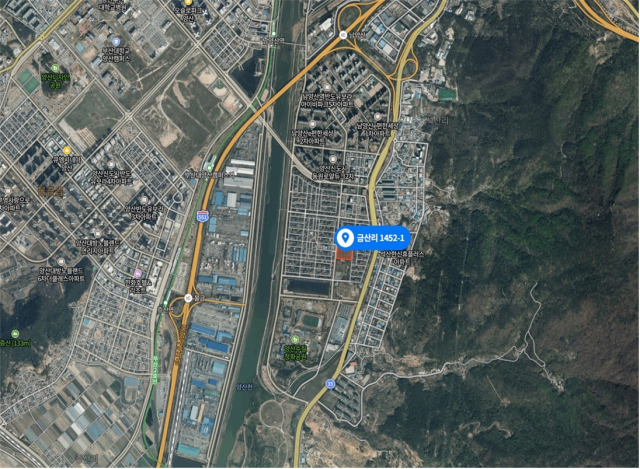 경남 양산시내 석금산 지역. 경남도교육청 제공