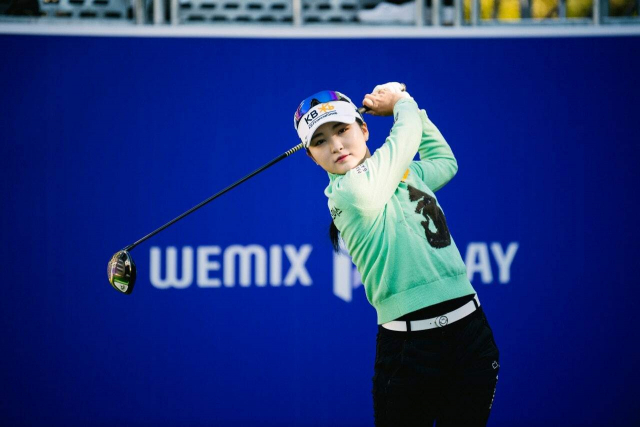 이예원이 19일 부산 해운대비치골프앤리조트에서 열린 위믹스챔피언십에서 우승을 차지했다. 대회 조직위원회 제공