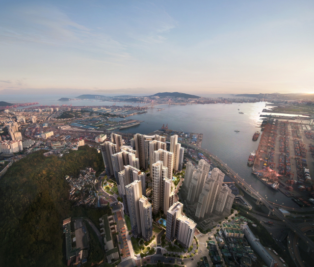 효성중공업(주)과 진흥기업(주)은 우암1구역 재개발 사업을 통해 2205세대 규모의 ‘해링턴 마레’를 분양한다. 27일 특별공급, 28일 1순위 청약 등이 진행될 예정이다. 효성중공업·진흥기업 제공