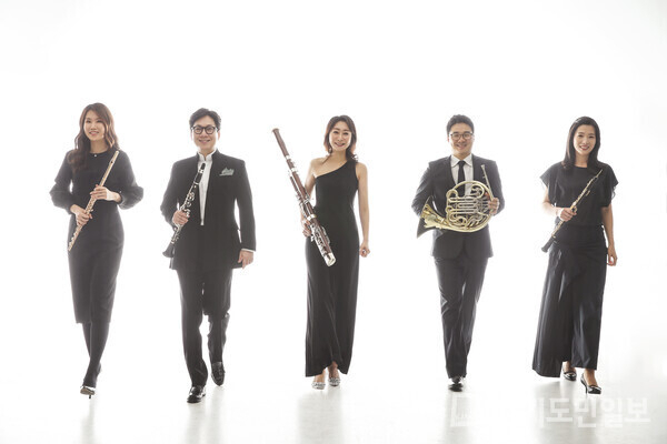 소노리테 목관 5중주 멤버. 고은사진미술관 제공