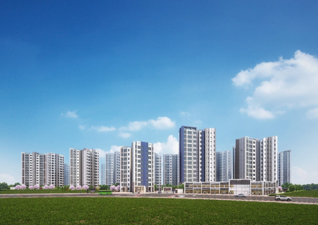 대방건설이 다음 달 5일부터 분양에 나서는 ‘부산 에코델타시티 디에트르 그랑루체’의 조감도. 대방건설 제공