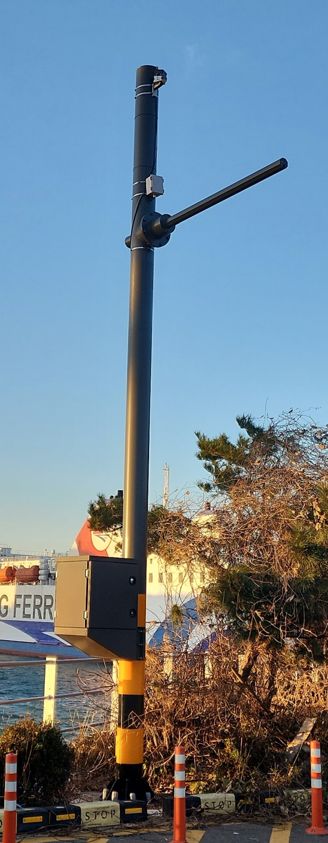 인천항 국제여객부두 내 설치된 스마트폴. IPA 제공