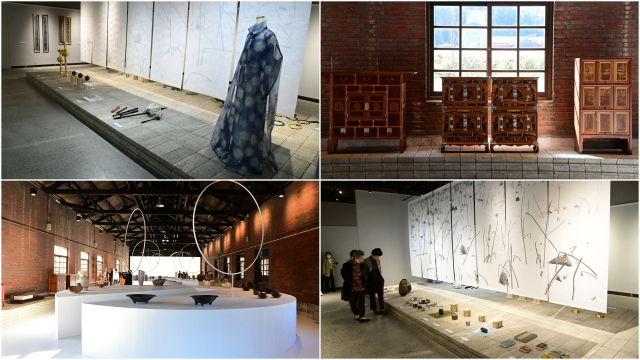 2023 진주전통공예비엔날레에 전시된 작품들. 김현우 기자