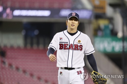 두산 베어스의 장원준. 연합뉴스 제공