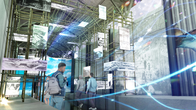 통영 해저터널 미디아아트 테마파크 조감도. 통영시 제공