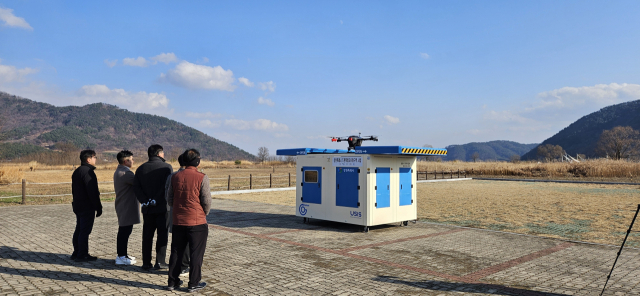 창원시 2023년 드론실증도시 구축사업 시연회 모습. 창원시 제공