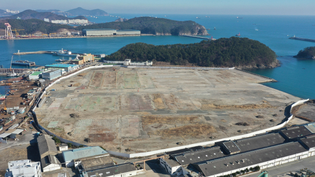 부산 사하구 다대동 옛 한진중공업 부지에 3095가구 규모의 대단지 아파트와 함께 특급호텔이 들어선다. 옛 한진중공업 부지 전경. 정종회 기자 jjh@