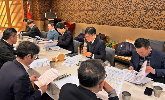 IPA 상해대표부 안길섭 수석대표가 간담회를 진행하고 있다. IPA 제공