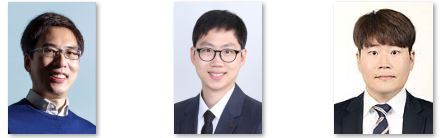 (왼쪽부터) 천진우 IBS 나노의학 연구단 단장(공동 교신저자), 곽민석 IBS 나노의학 연구단 연구위원(공동 교신저자), 신욱진 IBS 나노의학 연구단 연구교수(제1저자). IBS 제공