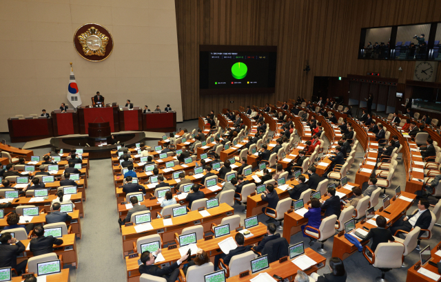 지난 1월 25일 국회 본회의장 모습. 연합뉴스