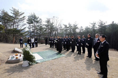 고 신격호 명예회장 4주년 추도식 모습.