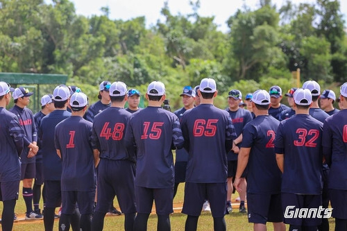 20일 괌 스프링캠프를 마무리한 롯데 자이언츠 선수들. 롯데 자이언츠 제공