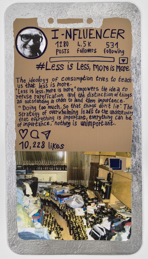 토마스 허쉬혼 ‘I-nfluencer 포스터’ 연작. 부산현대미술관 제공