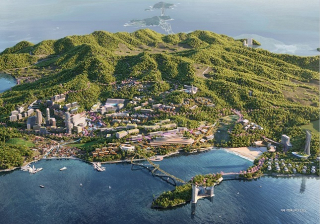 거제시 장목면 구영리·송진포리 일원에 추진될 거제 기업혁신파크 선도사업지 조감도. 국토교통부 제공