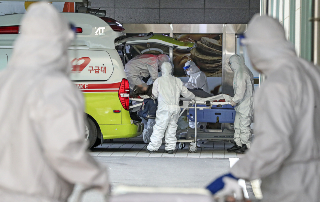 코로나19 전담병원으로 운영된 2022년 3월 당시 부산의료원 모습. 부산일보DB