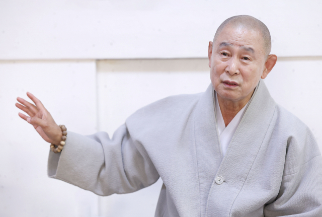 범어사 방장 정여 스님은 “범어사는 의상 대사 이후 1350여 년 세월이 지나도 더욱더 아름답게 바뀌어가는 문화의 보고이자, 복된 명당”이라고 했다. 정대현 기자 jhyun@