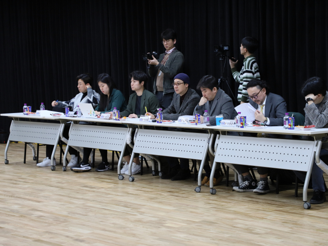 오는 6월 4~9일 재연을 앞둔 ‘야구왕, 마린스!’ 오디션 현장 모습. 부산문화회관 제공