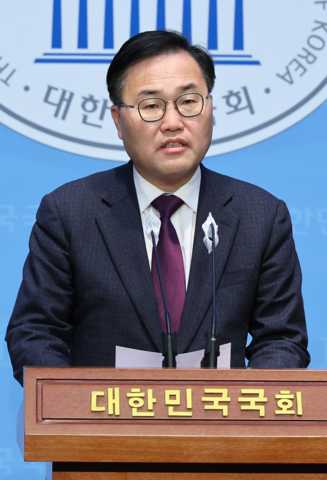 국민의힘 홍석준 의원이 6일 국회에서 컷오프 이의 신청하겠다는 뜻을 밝히고 있다. 연합뉴스