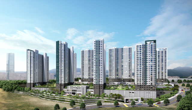 한국토지주택공사(LH) 부산울산지역본부는 부산진해경제자유구역 명지지구와 문현2지구에 신도시를 조성중이다. 사진은 문현2지구 전경. LH 제공