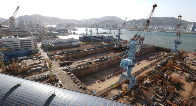 부산 영도구 HJ중공업 전경. 부산일보DB