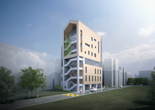 부산 사하구청 인근에 들어서는 ‘당리동 복합센터’ 완공 후 예상 모습. 사하구청 제공