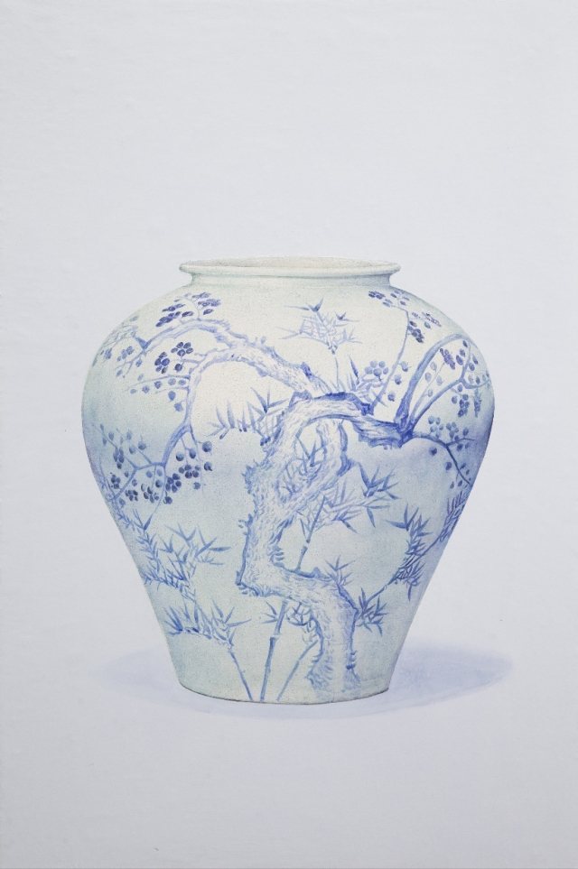 임상진 ‘청화백자’. 갤러리 이비나인 제공