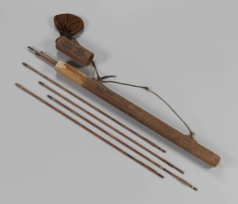 죽전마을의 화살과 화살통. 범어사 성보박물관 제공