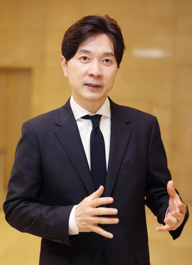 국민의힘 박성훈(부산 북을) 당선인이 총선 한 달여가 지난 12일 <부산일보>와 만나 “오로지 민생에만 매진하겠다”고 밝혔다. 정대현 기자 jhyun@