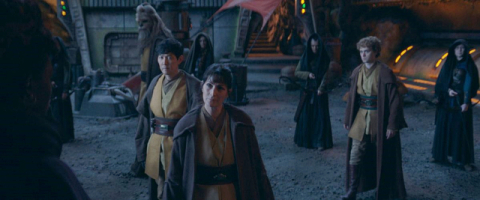 이정재(맨 왼쪽)가 출연한 디즈니플러스 ‘애콜라이트’ 스틸컷. 월트디즈니컴퍼니코리아 제공