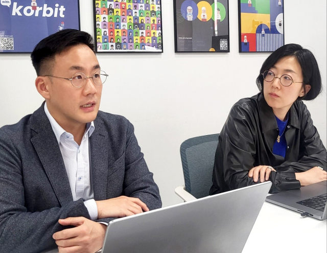 김민승(왼쪽)·최윤영 코빗 리서치센터장은 “이번 비트코인 반감기는 ‘단기성 악재, 장기성 호재’”라고 평가했다. 코빗 제공