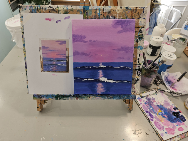 2시간 정도 걸려서 완성한 그림. 왼쪽 원본에 비해 디테일은 좀 떨어지지만, 생초보가 이 정도면 잘 그린거지? 조경건 부산닷컴 기자