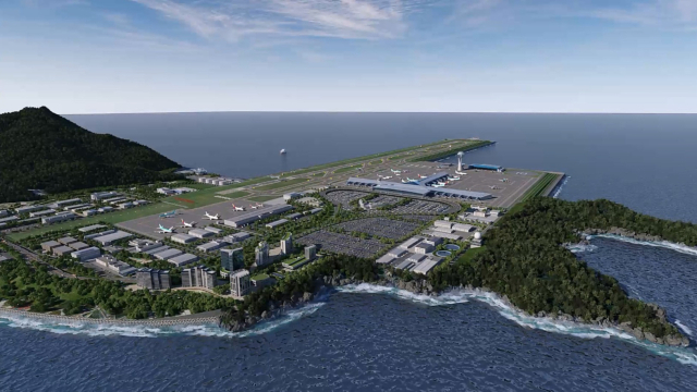 가덕도신공항 조감도. 부산일보 DB