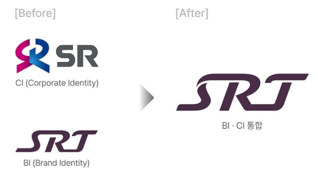 기존 CI와 BI를 통합한 새로운 기업 로고.