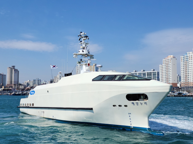 자율운항선박 해상테스트베드 시험선 ‘해양누리호’. KRISO 제공