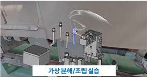 △부산교통공사와 한국철도기술연구원이 개발한 철도차량 유지보수·교육을 위한 디지털블럭 증강현실 콘텐츠 화면