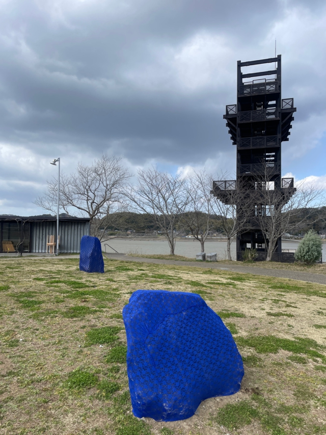 일본 치바현 150주년 기념 아트페스티벌에 설치된 조은필 작가의 작품 전경. 조은필 제공