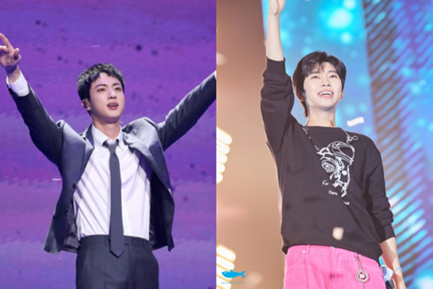 가수 BTS 진(왼쪽)과 임영웅이 예능 프로그램에 출연한다. 빅히트뮤직·물고기뮤직 제공