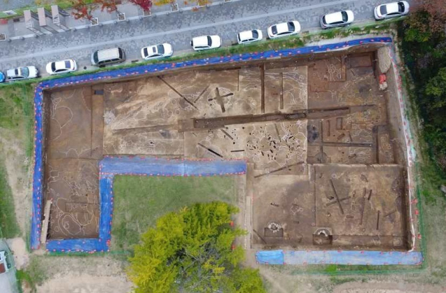 경남 김해시 봉황동의 가야왕궁터 추정지. 김해시 제공