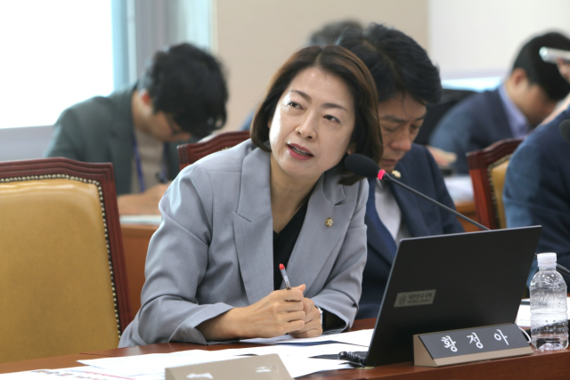 질의하는 더불어민주당 황정아 국회의원. 황정아 의원실 제공
