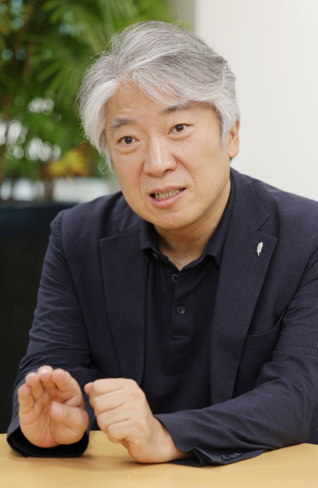 최택용 민주당 부산시당위원장 후보가 포부를 밝히고 있다. 정대현 기자 jhyun@