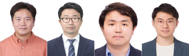 전고체전지 연구팀. (왼쪽부터) 한국전기연구원(KERI) 하윤철 박사, 경희대 김병곤 교수, 중앙대 문장혁 교수, 부산대 이승기 교수. KERI 제공