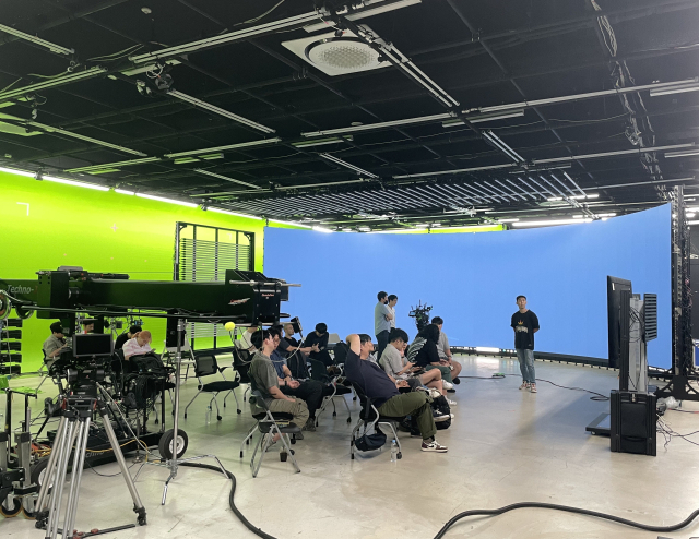 지난해 열린 버추얼프로덕션 실무워크숍 현장 모습. 부산영상위원회 제공