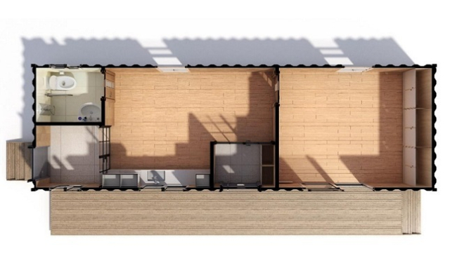 농촌체류형 쉼터 평면도 예시. 농식품부 제공