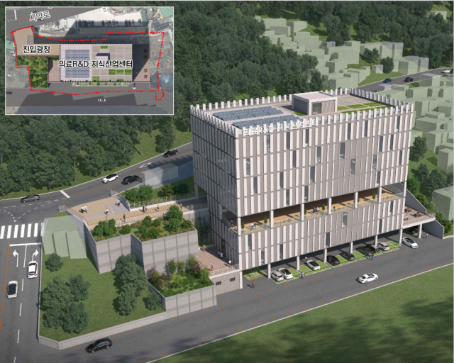 부산 서구가 의료관광특구 핵심사업으로 추진하는 '의료R&D 지식산업센터' 완공 후 예상 이미지. 서구청 제공