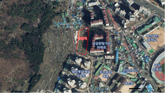 부산 서구가 건립을 추진하는 지식산업센터 부지 위치도. 서구청 제공