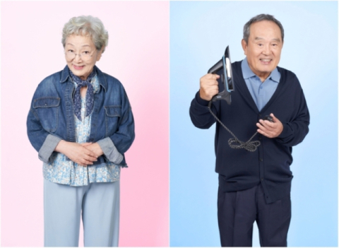 배우 김영옥(왼쪽)이 박인환과 함께 KBS 새 주말드라마 ‘다리미 패밀리’로 시청자를 찾는다. KBS 제공