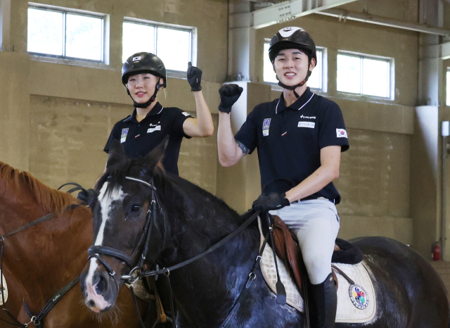 2024 파리 올림픽 근대5종에 출전하는 성승민과 전웅태. 연합뉴스