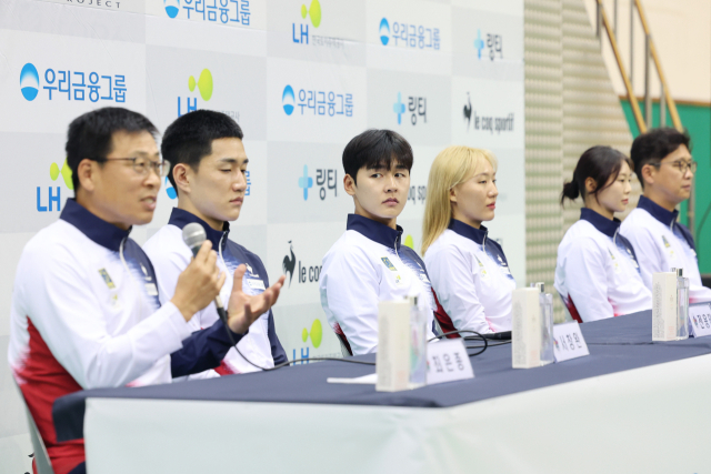 2024 파리 올림픽 폐막(11일·현지시간)을 이틀 앞두고 한국 선수단에 추가 금메달을 안겨줄 것으로 기대되는 태권도(위 사진)와 근대5종 남녀 대표팀 선수들. 연합뉴스